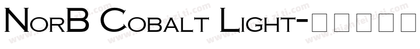 NorB Cobalt Light字体转换